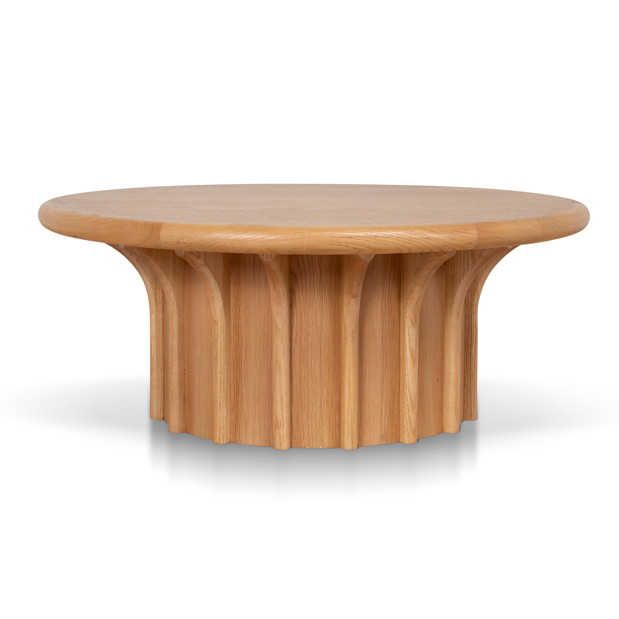 90cm Round Venezia Coffee Table - Natural