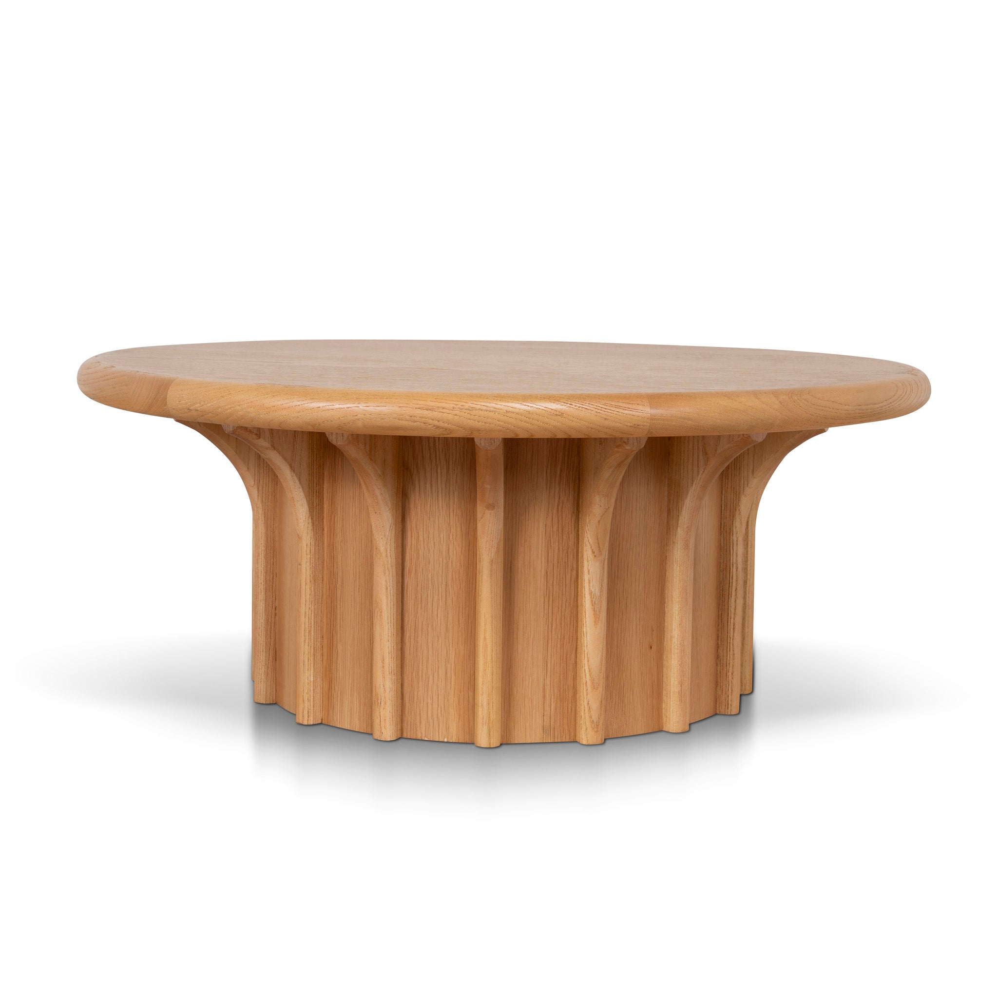 90cm Round Venezia Coffee Table - Natural