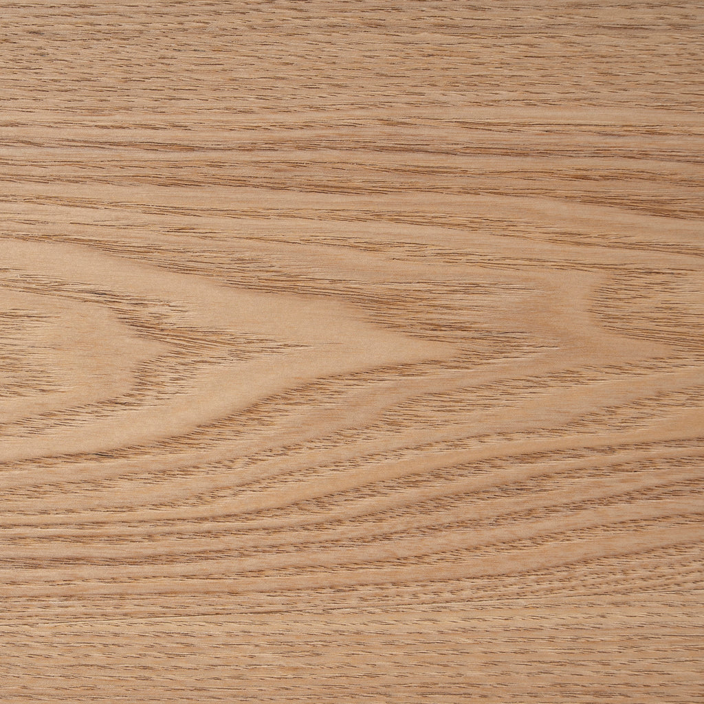 117.5cm Venezia Coffee Table - Natural Ash Veneer - Black Legs