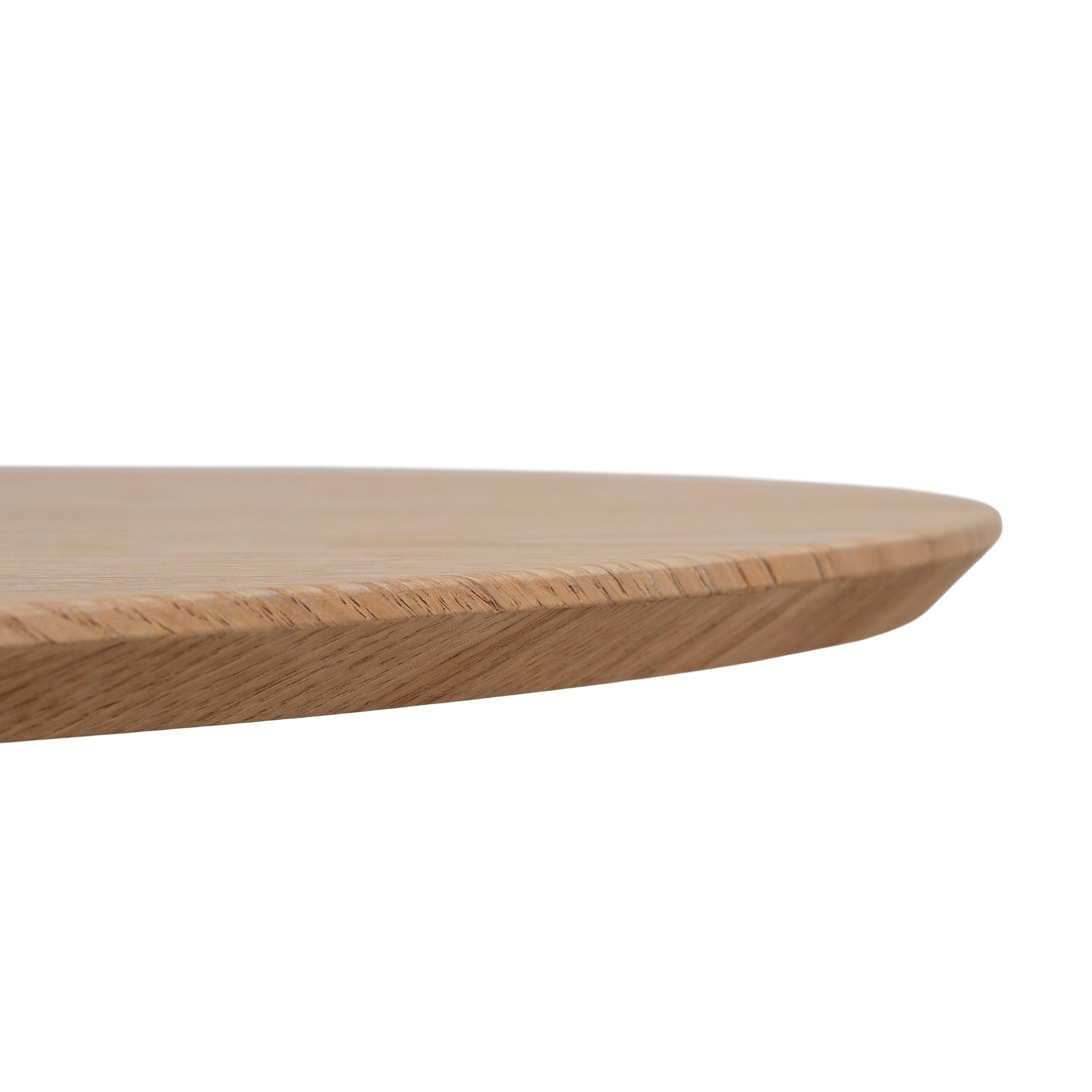 117.5cm Venezia Coffee Table - Natural Ash Veneer - Black Legs
