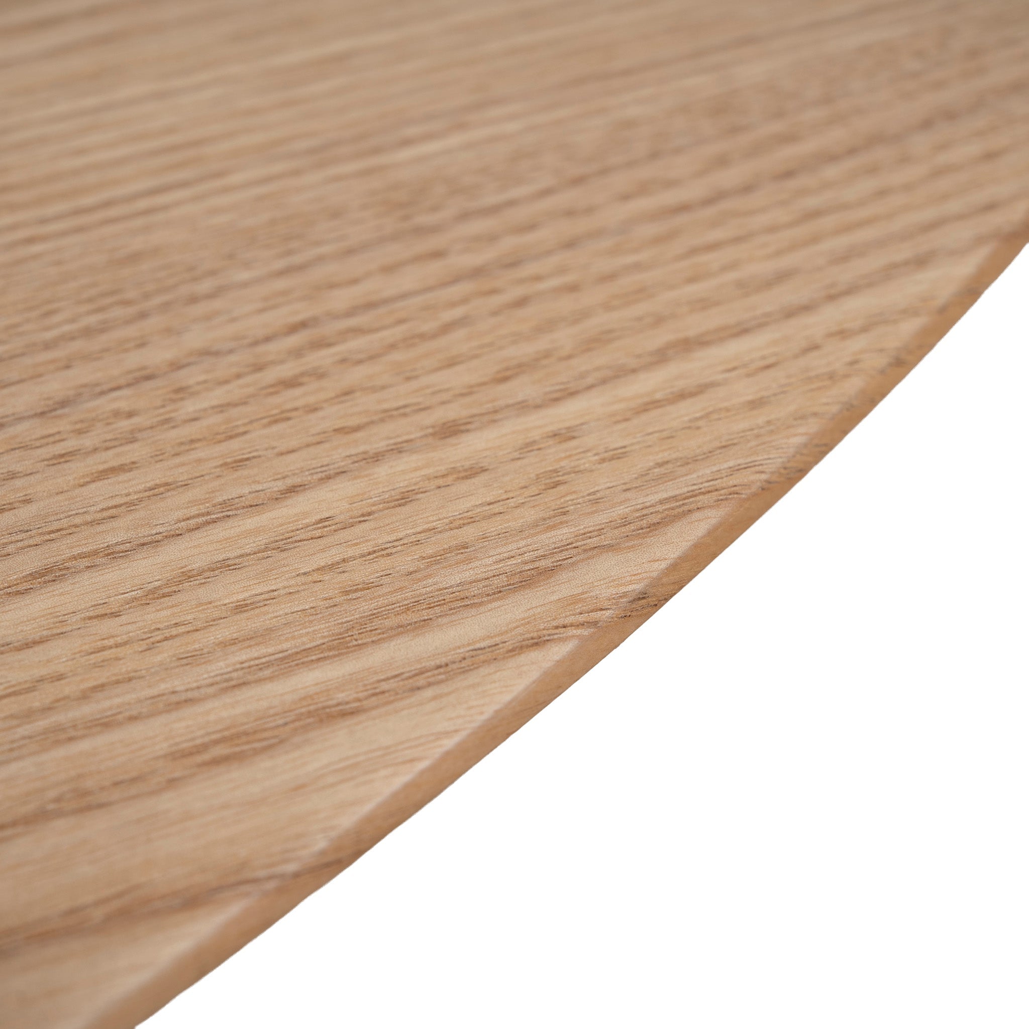 117.5cm Venezia Coffee Table - Natural Ash Veneer - Black Legs