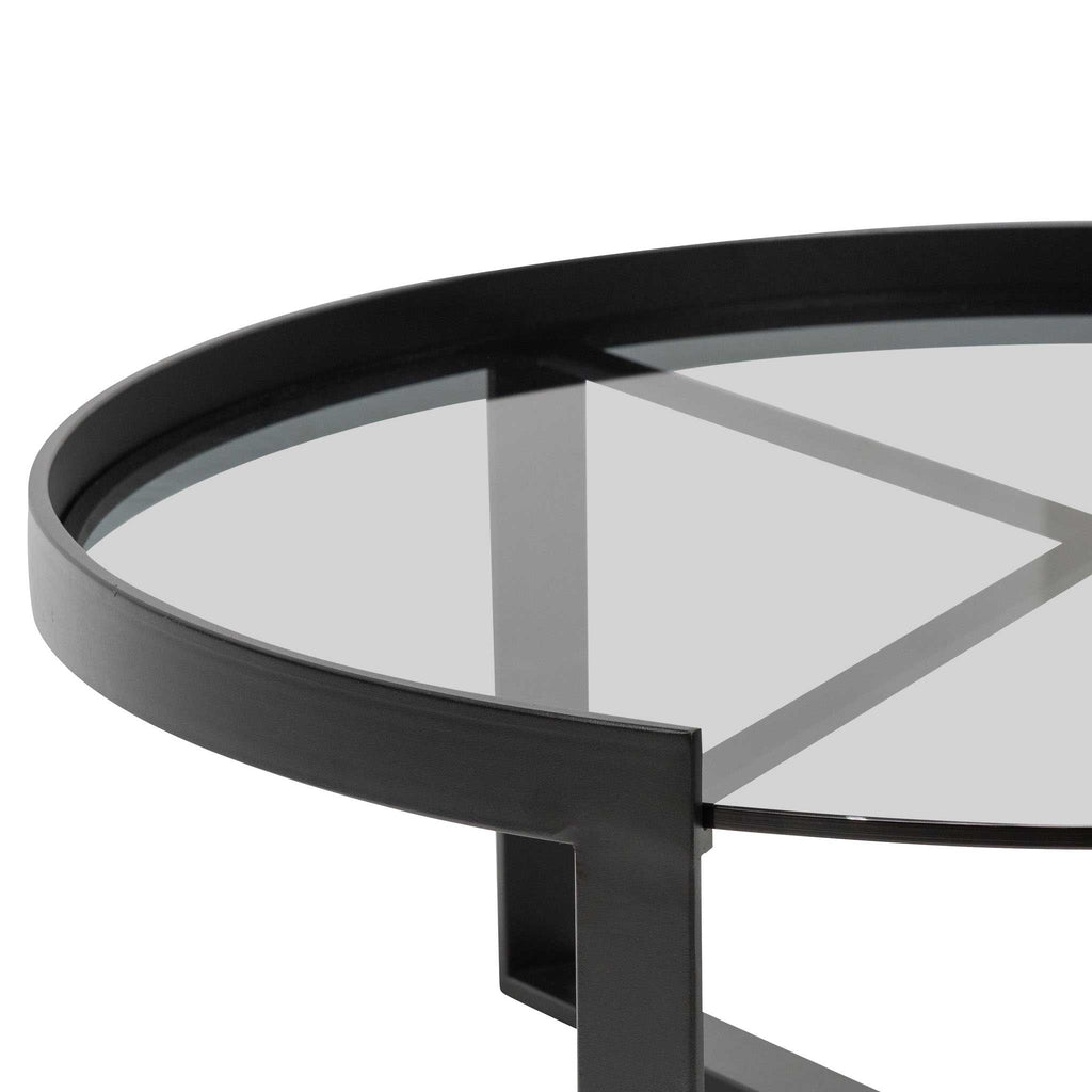 90cm Glass Venezia Coffee Table - Large