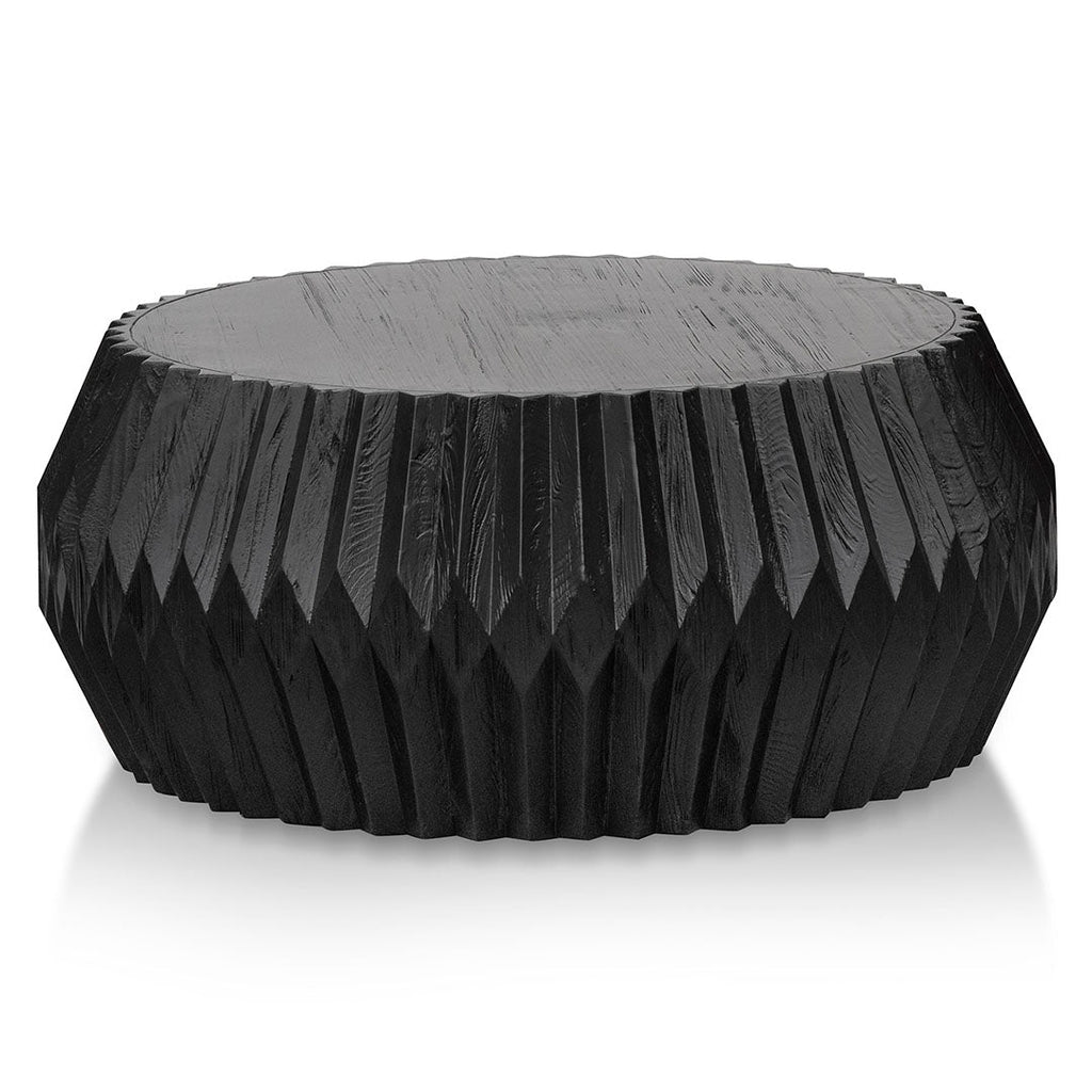 Wooden Venezia Coffee Table - Brushed Black