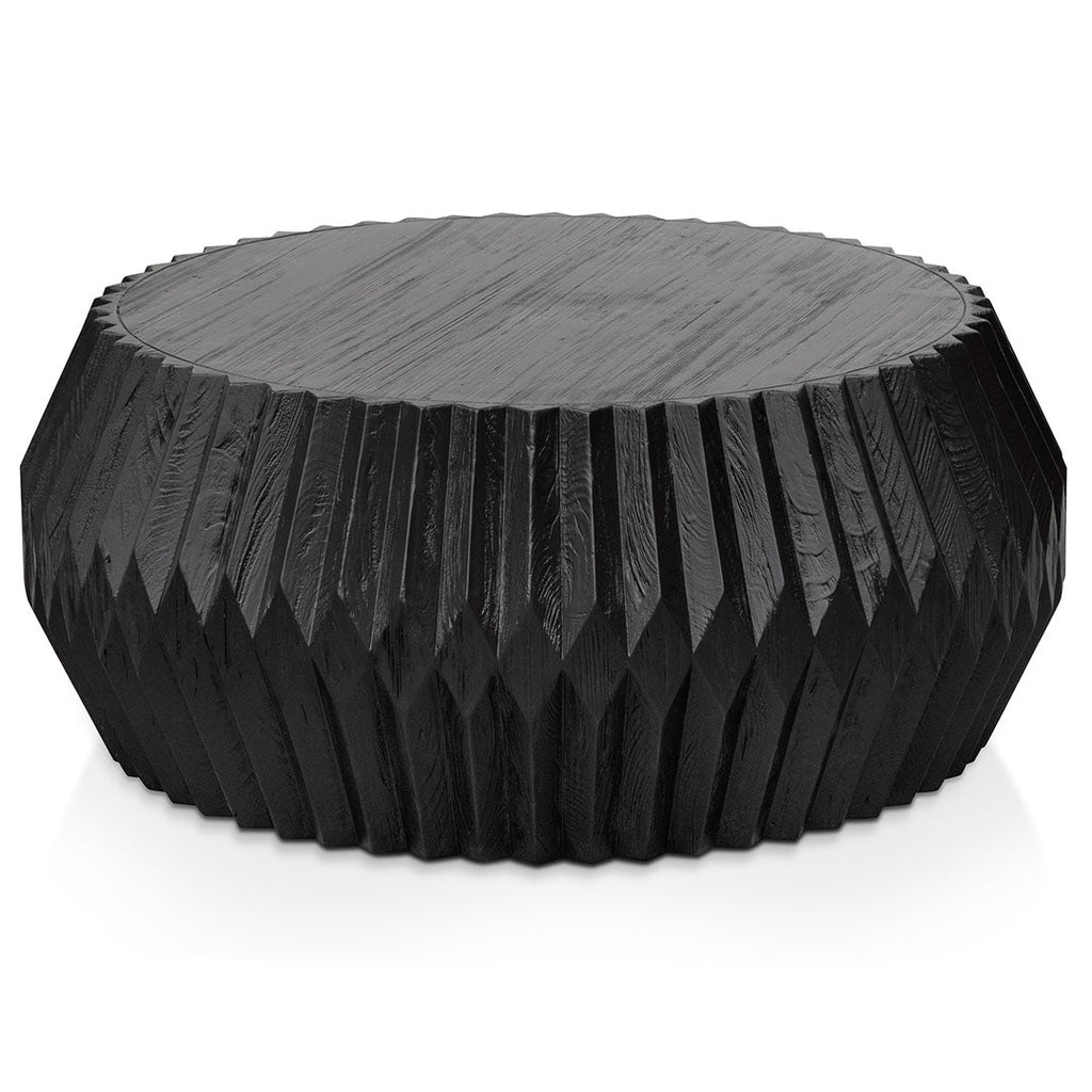 Wooden Venezia Coffee Table - Brushed Black