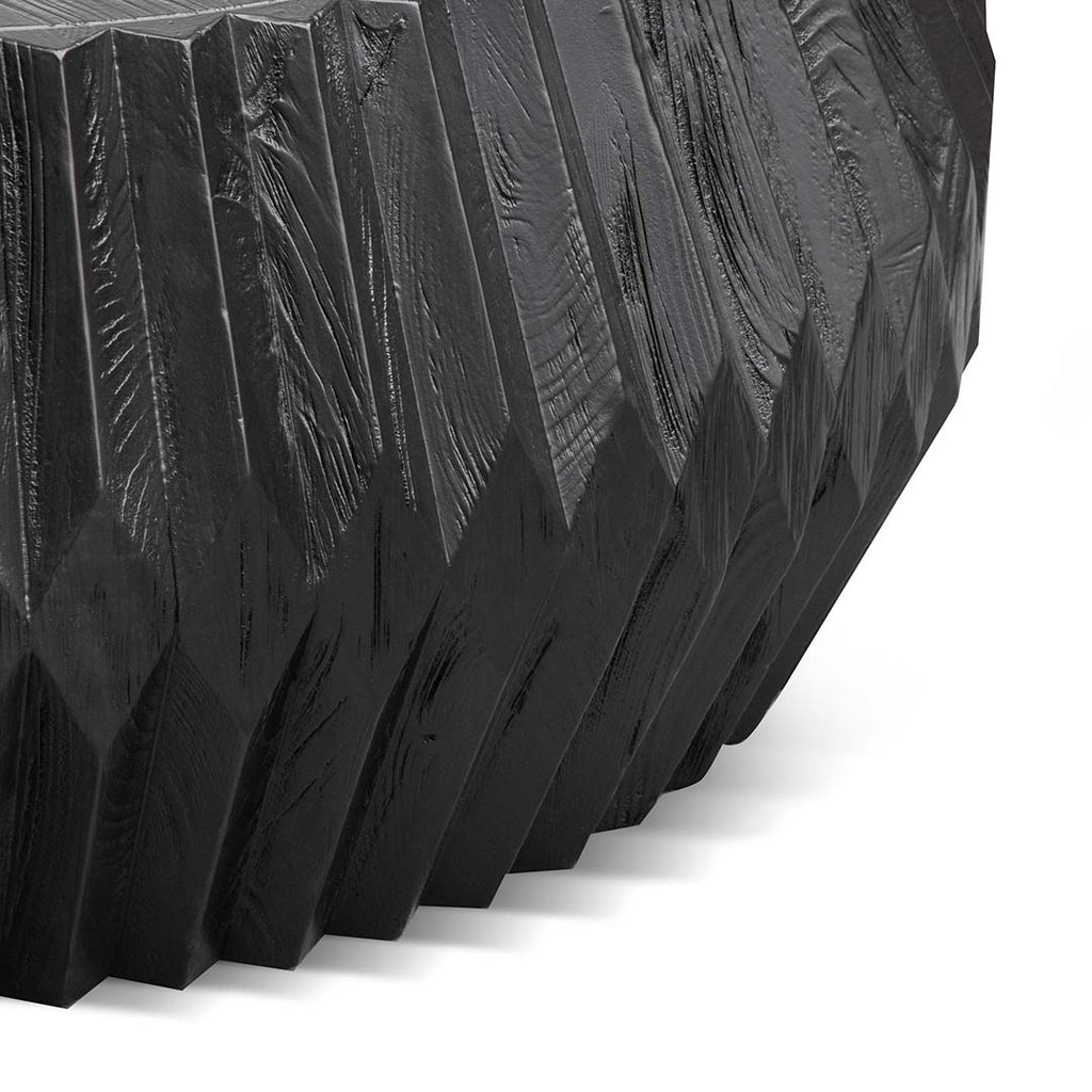 Wooden Venezia Coffee Table - Brushed Black