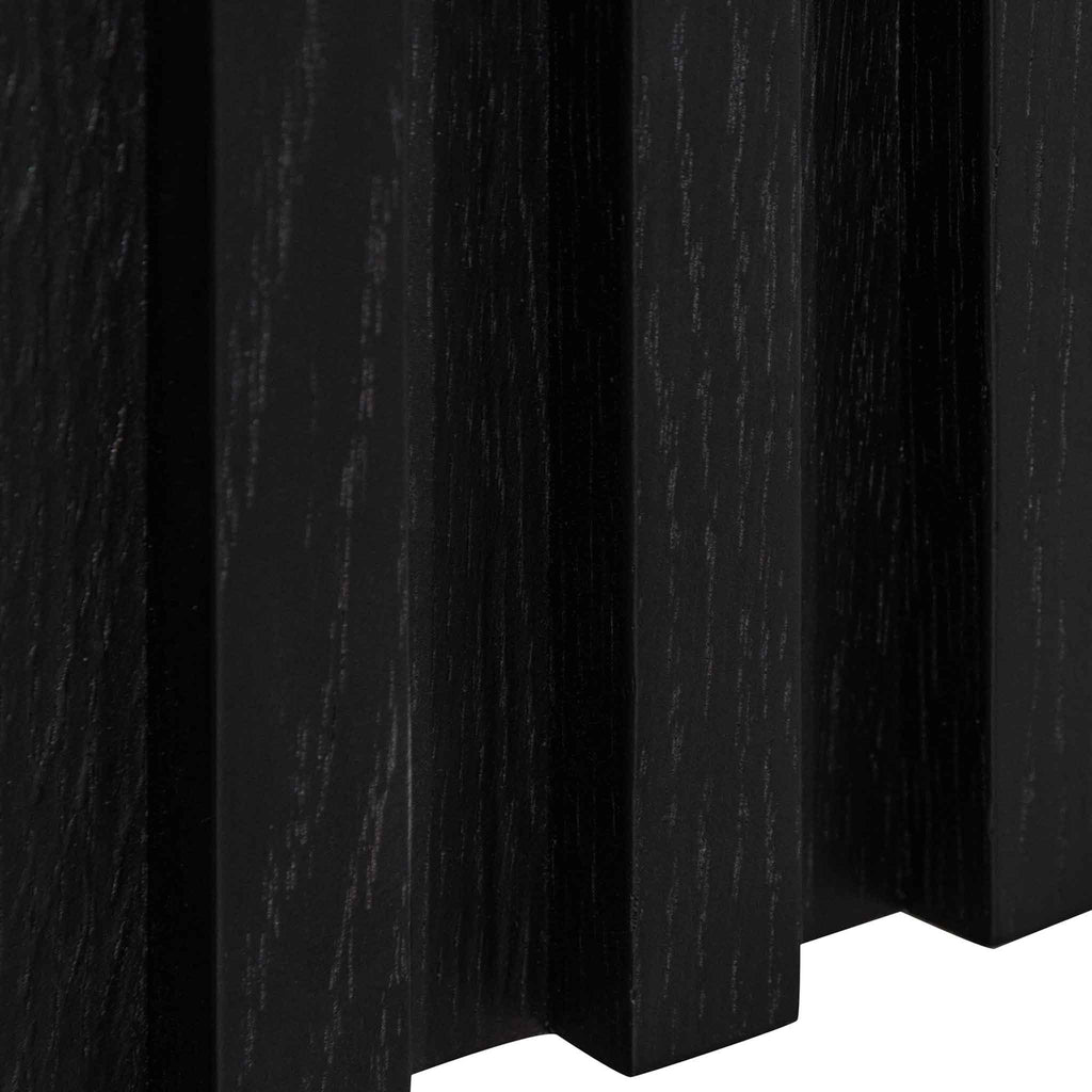 Oak Round Venezia Coffee Table - Black