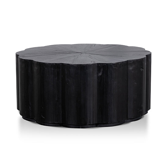 100cm Round Venezia Coffee Table - Full Black