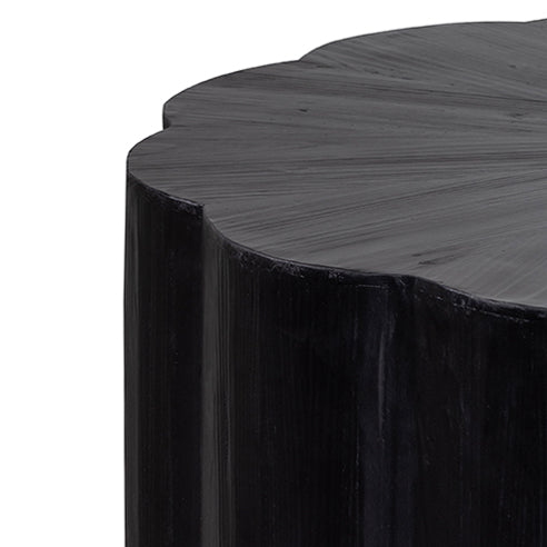 100cm Round Venezia Coffee Table - Full Black