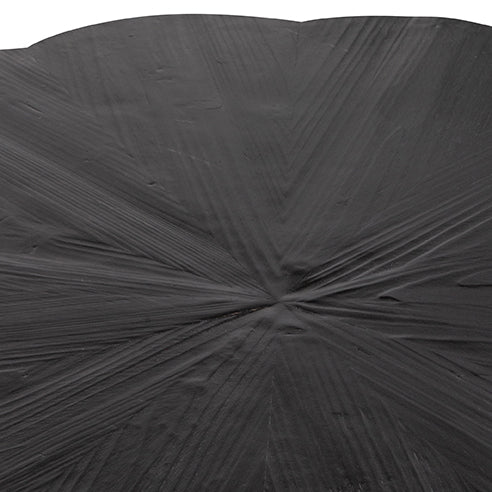 100cm Round Venezia Coffee Table - Full Black