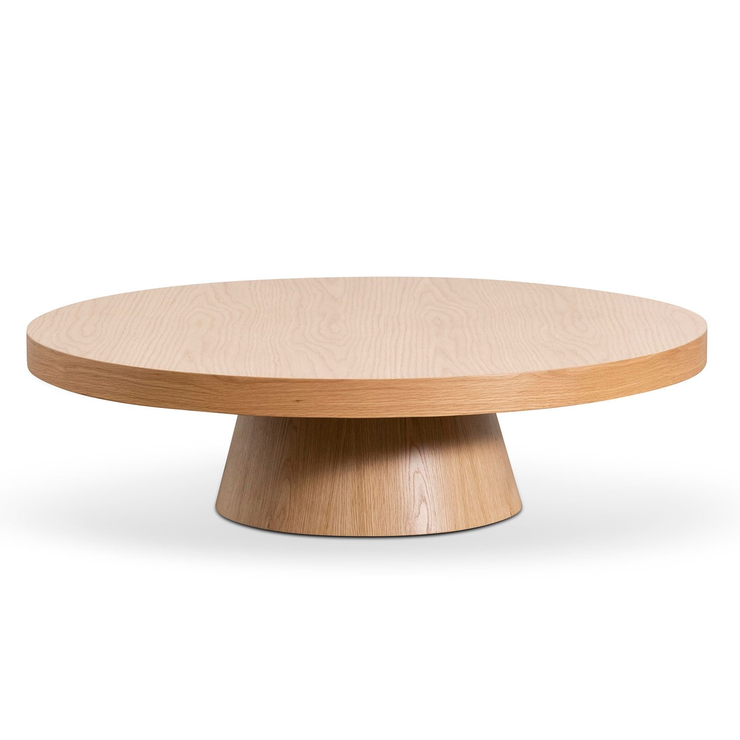 1.1m Round Venezia Coffee Table - Natural Oak