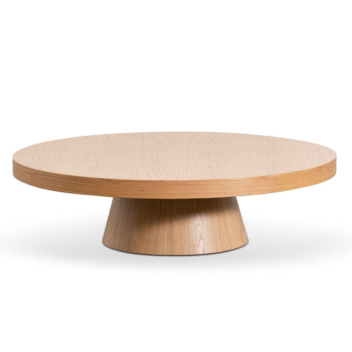 1.1m Round Venezia Coffee Table - Natural Oak