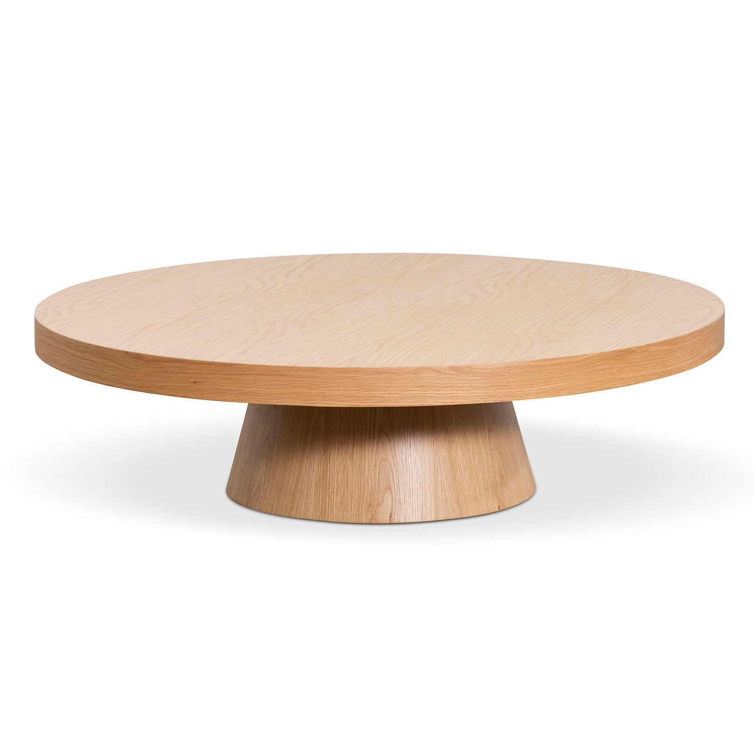 1.1m Round Venezia Coffee Table - Natural Oak