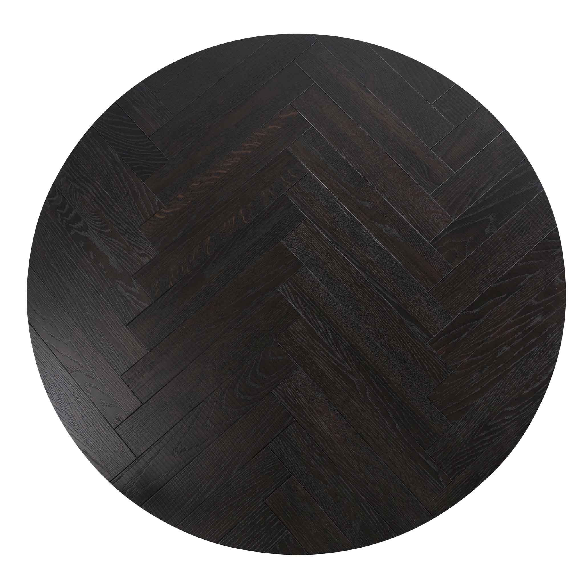 Round Venezia Coffee Table - Peppercorn and Brass