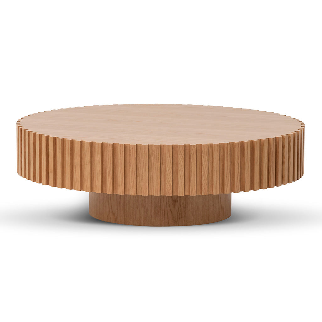 Oak Round Venezia Coffee Table - Natural