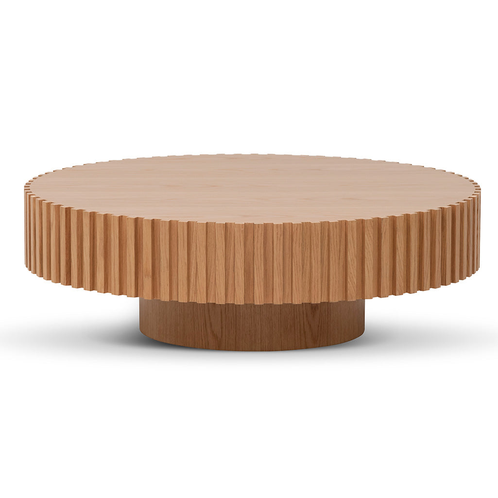 Oak Round Venezia Coffee Table - Natural