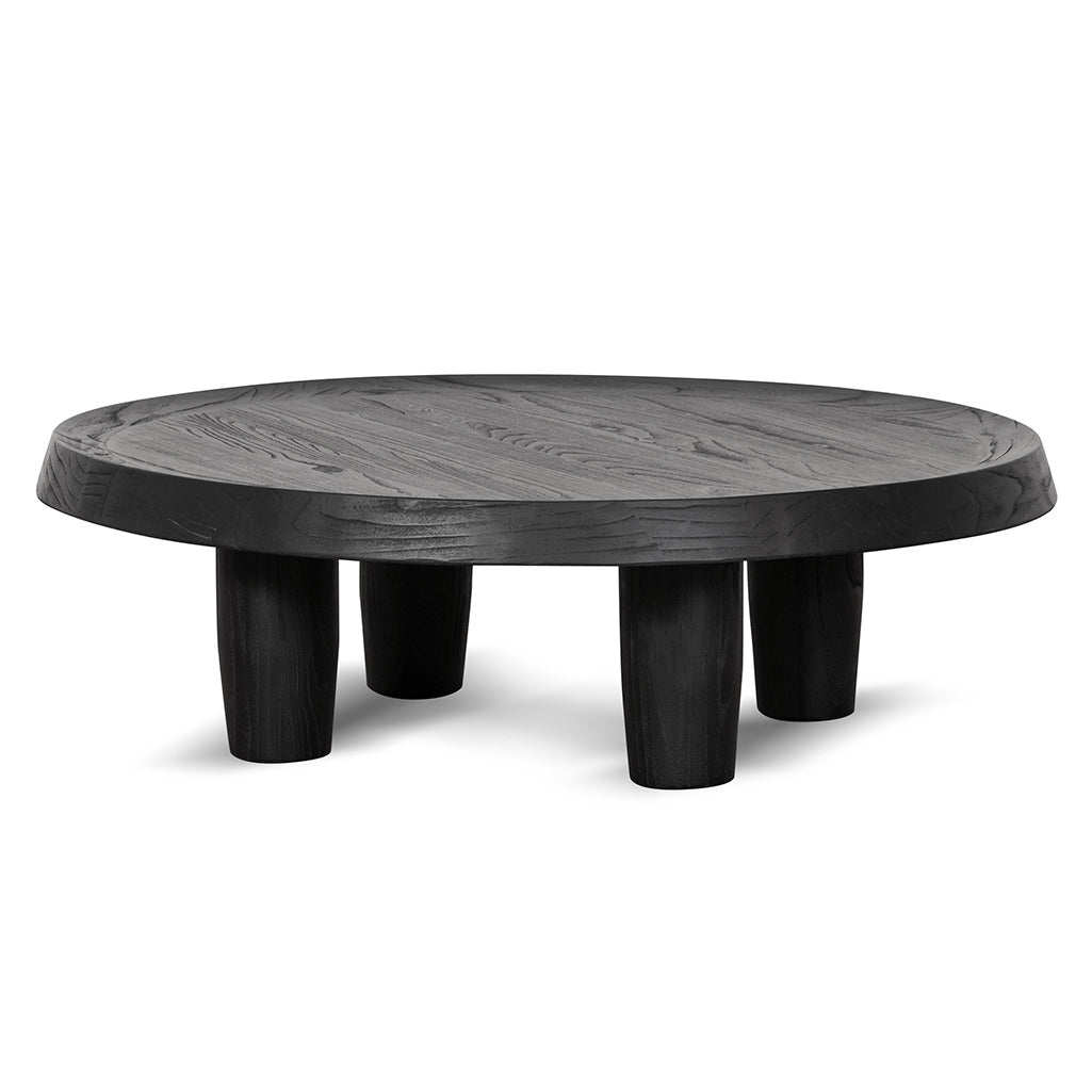 100cm Round Venezia Coffee Table - Black