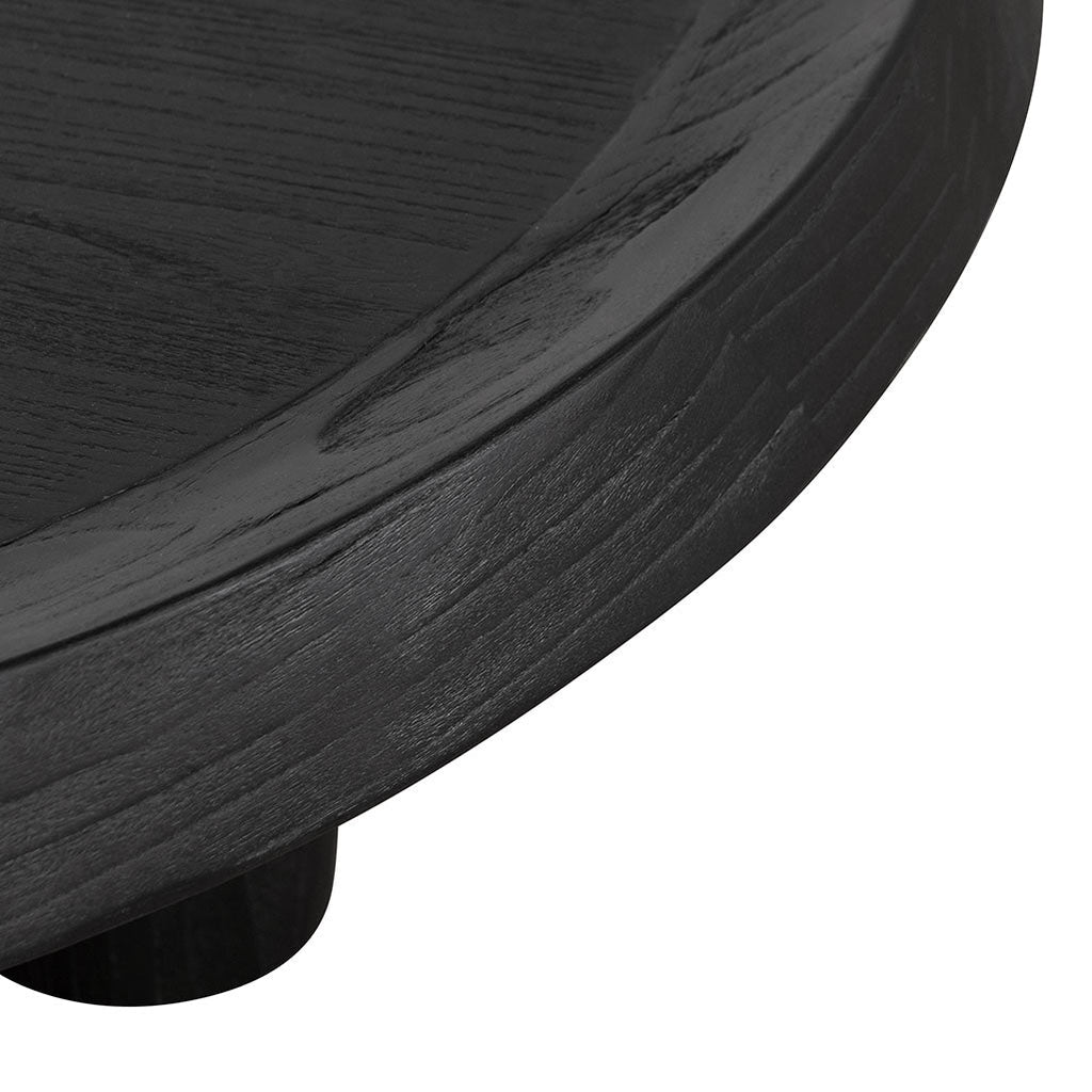 100cm Round Venezia Coffee Table - Black