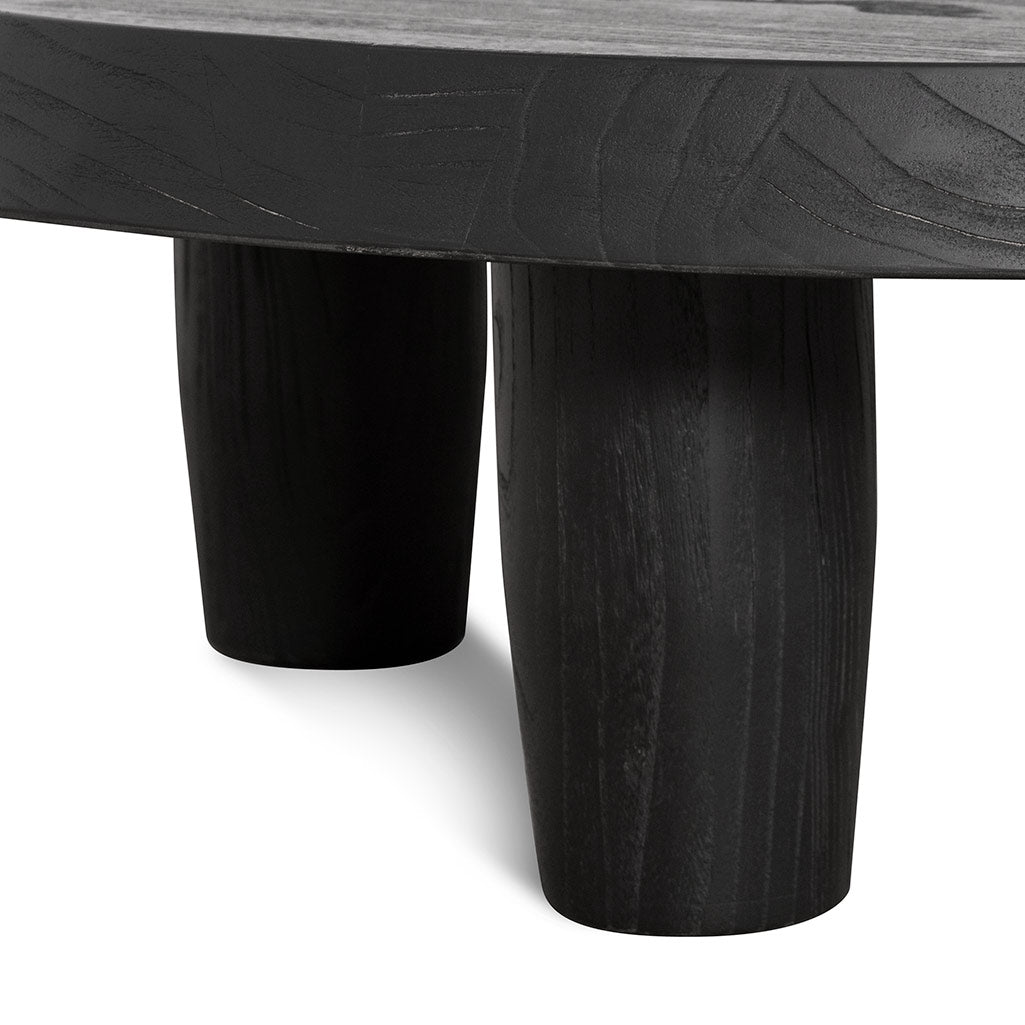 100cm Round Venezia Coffee Table - Black