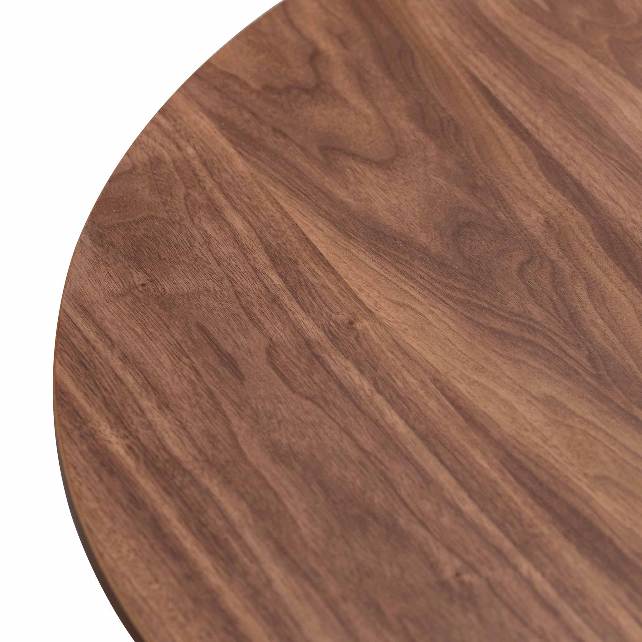 Nest of Light Walnut Venezia Coffee Table - Black Legs