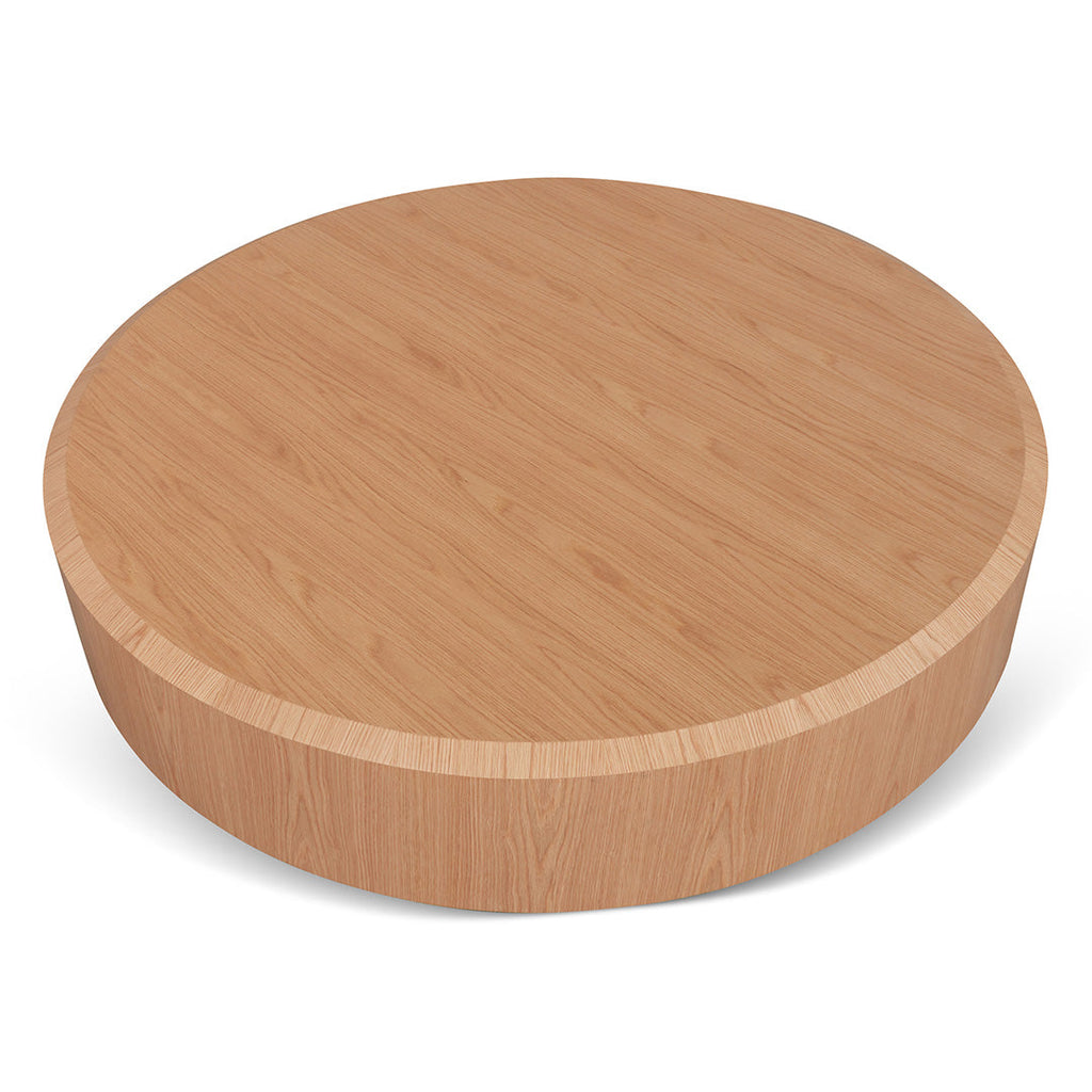 1.5m Round Plinth - Natural Oak