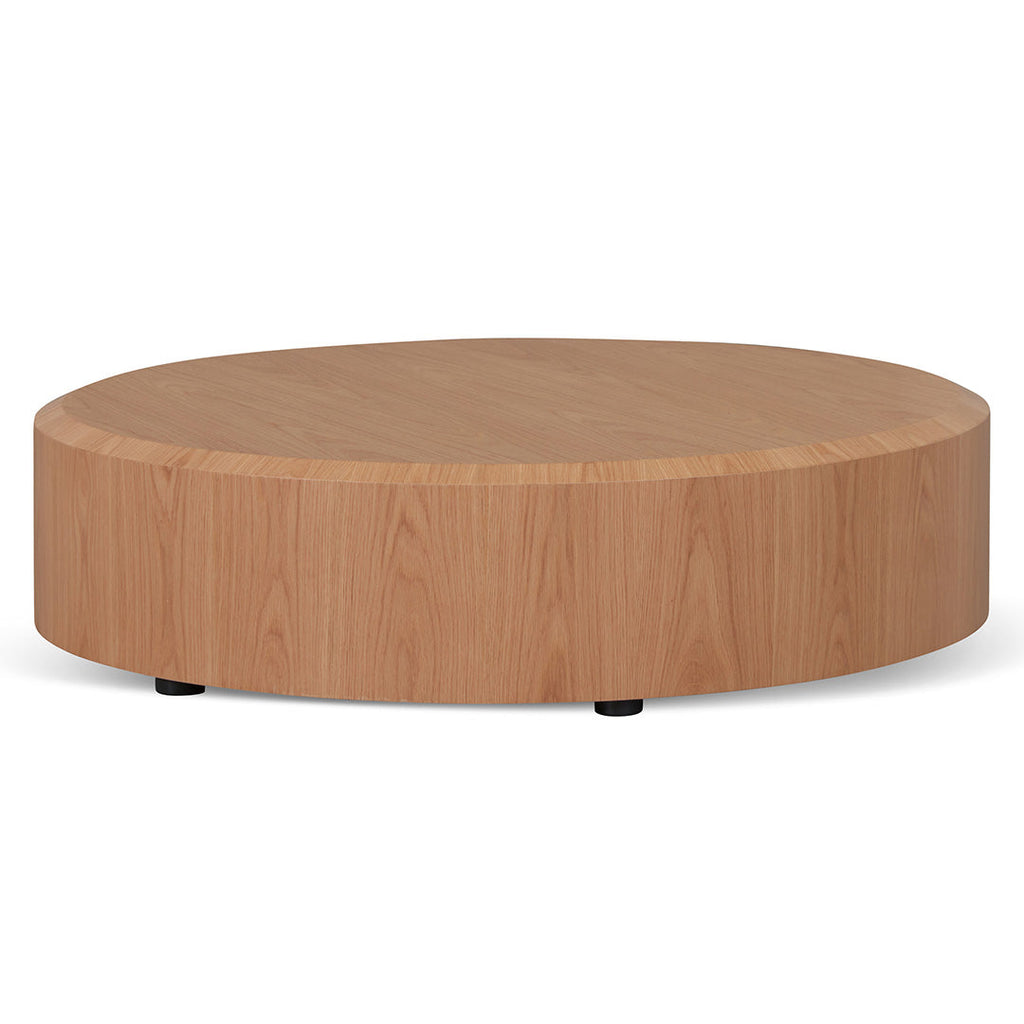 1.2m Round Plinth - Natural Oak