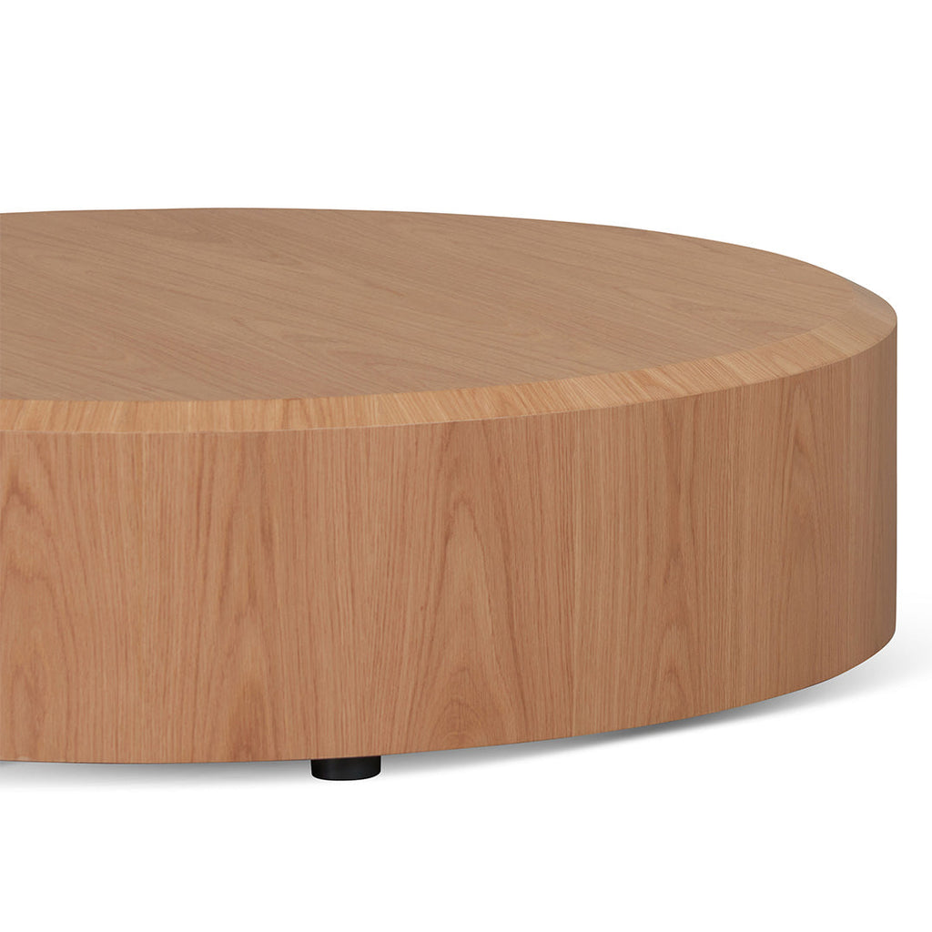 1.2m Round Plinth - Natural Oak