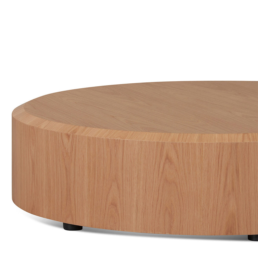 1.2m Round Plinth - Natural Oak