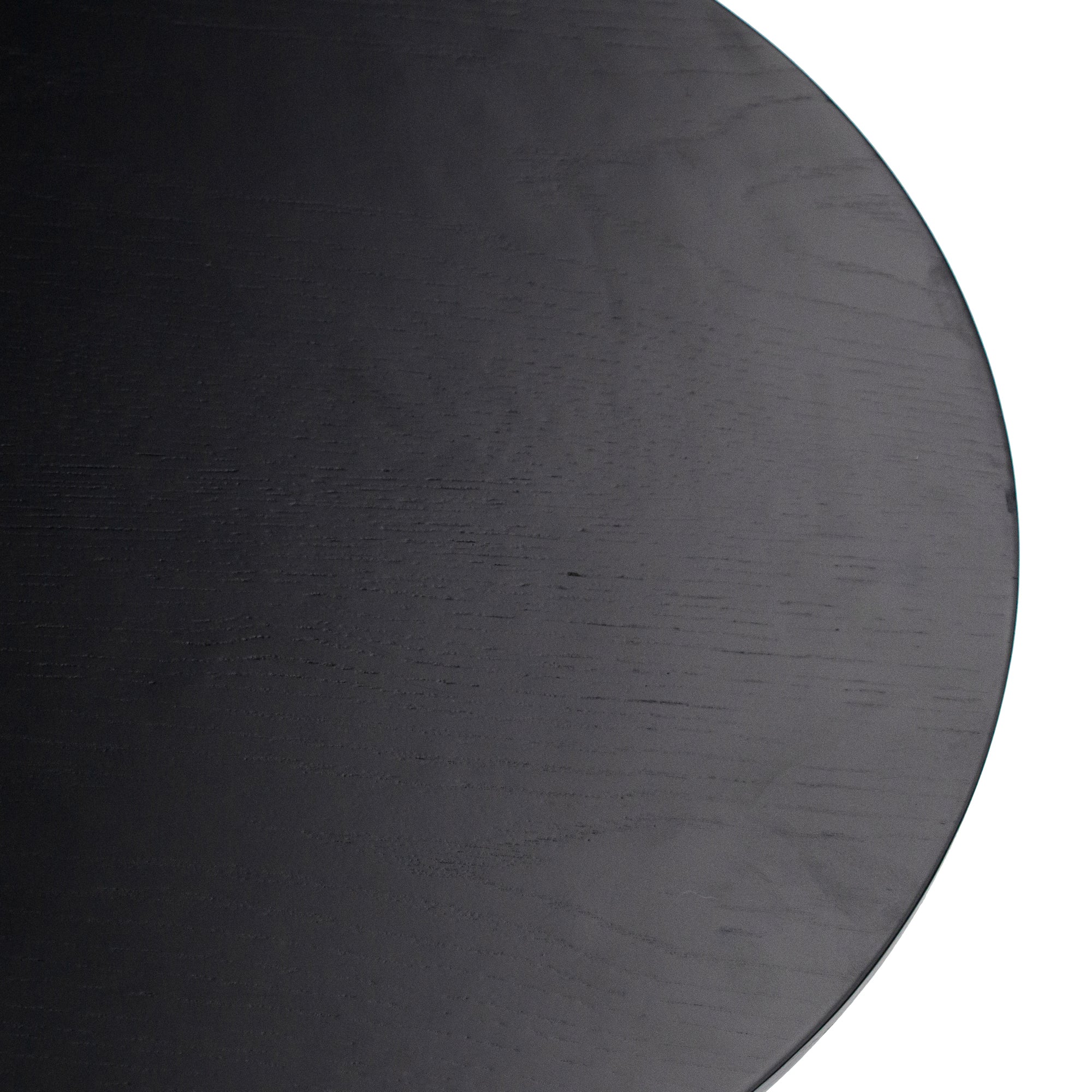 50cm Wooden Capri Side Table - Full Black