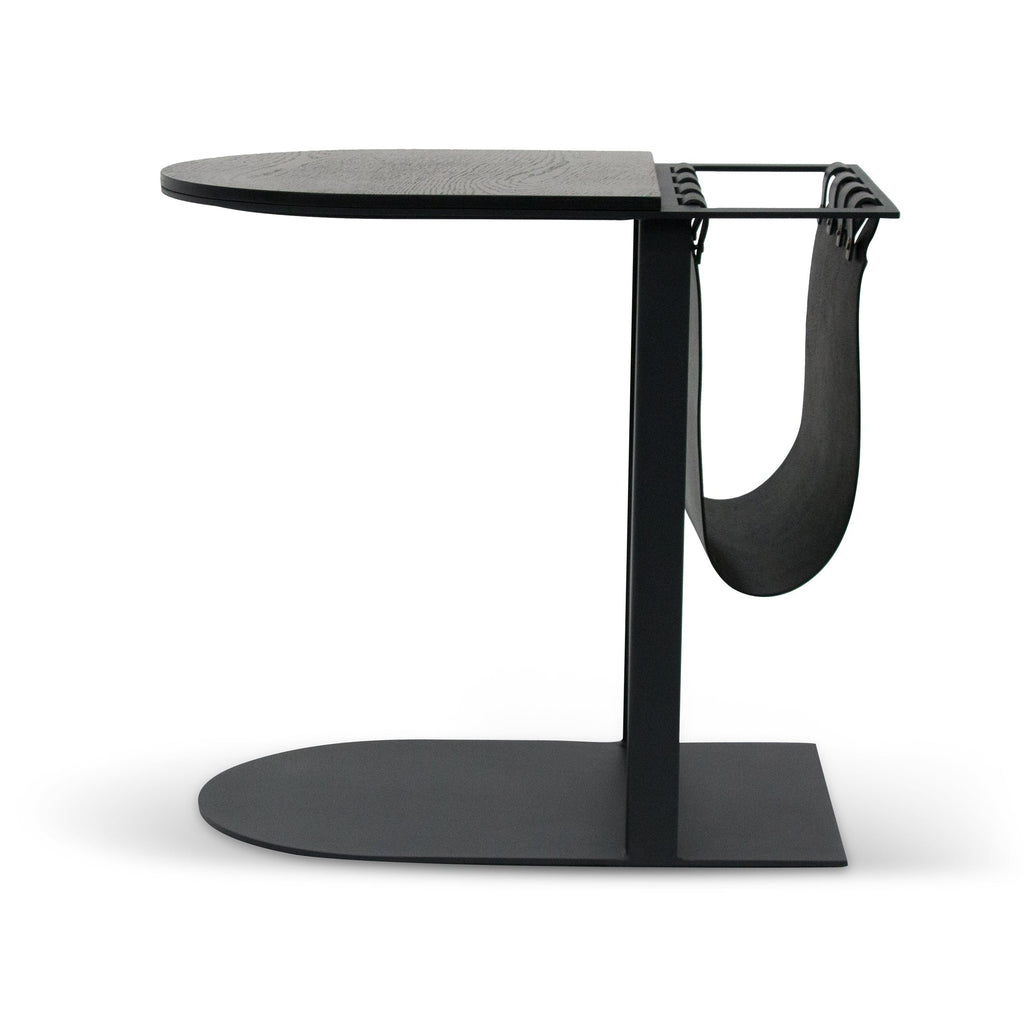 55cm Capri Side Table - Full Black
