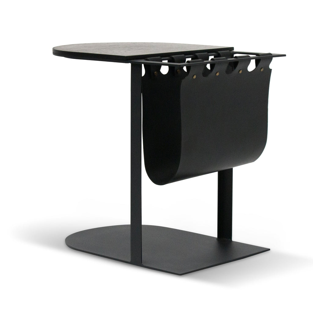 55cm Capri Side Table - Full Black