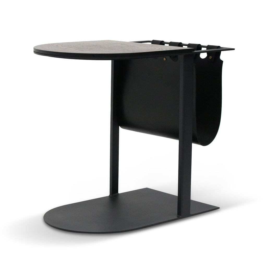 55cm Capri Side Table - Full Black