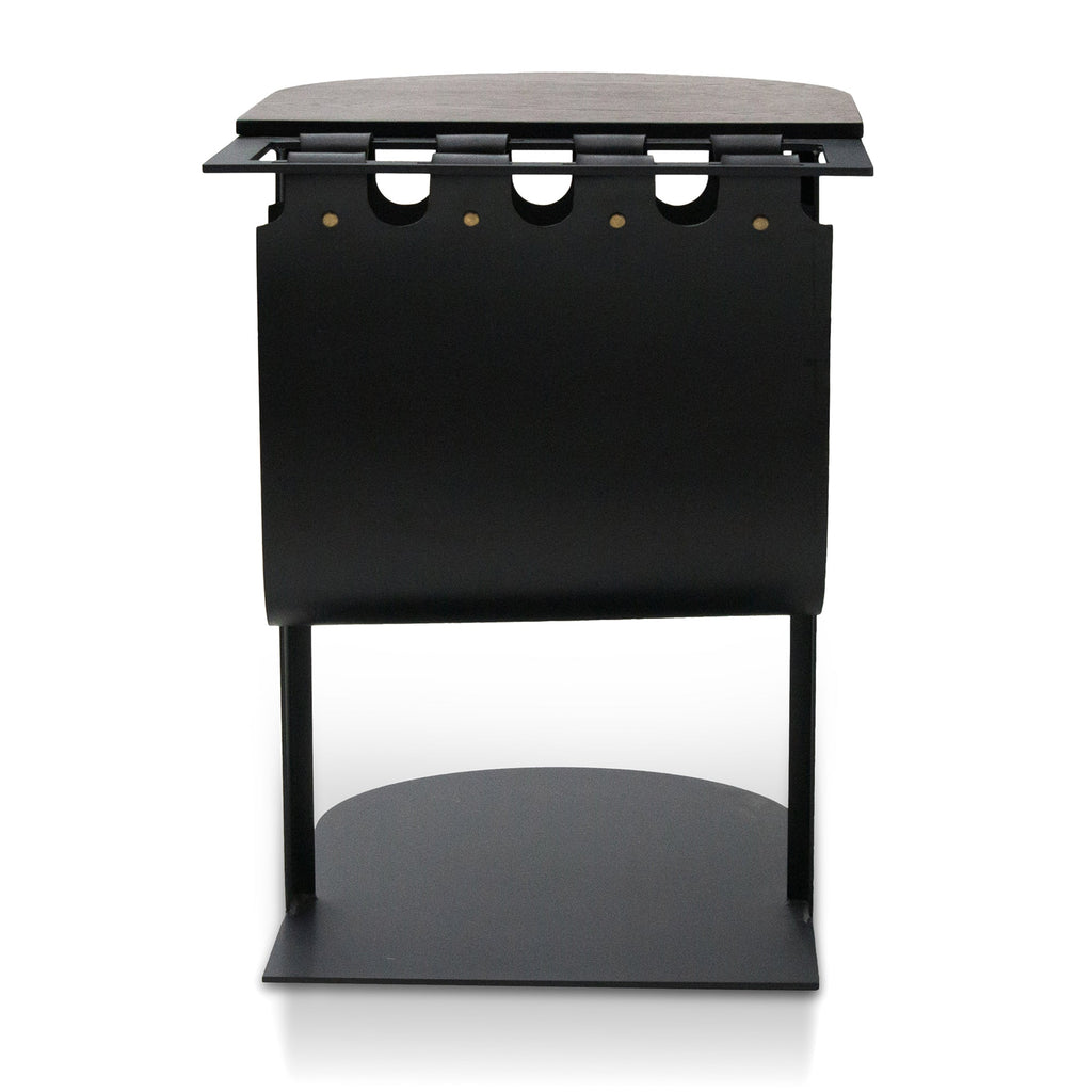 55cm Capri Side Table - Full Black