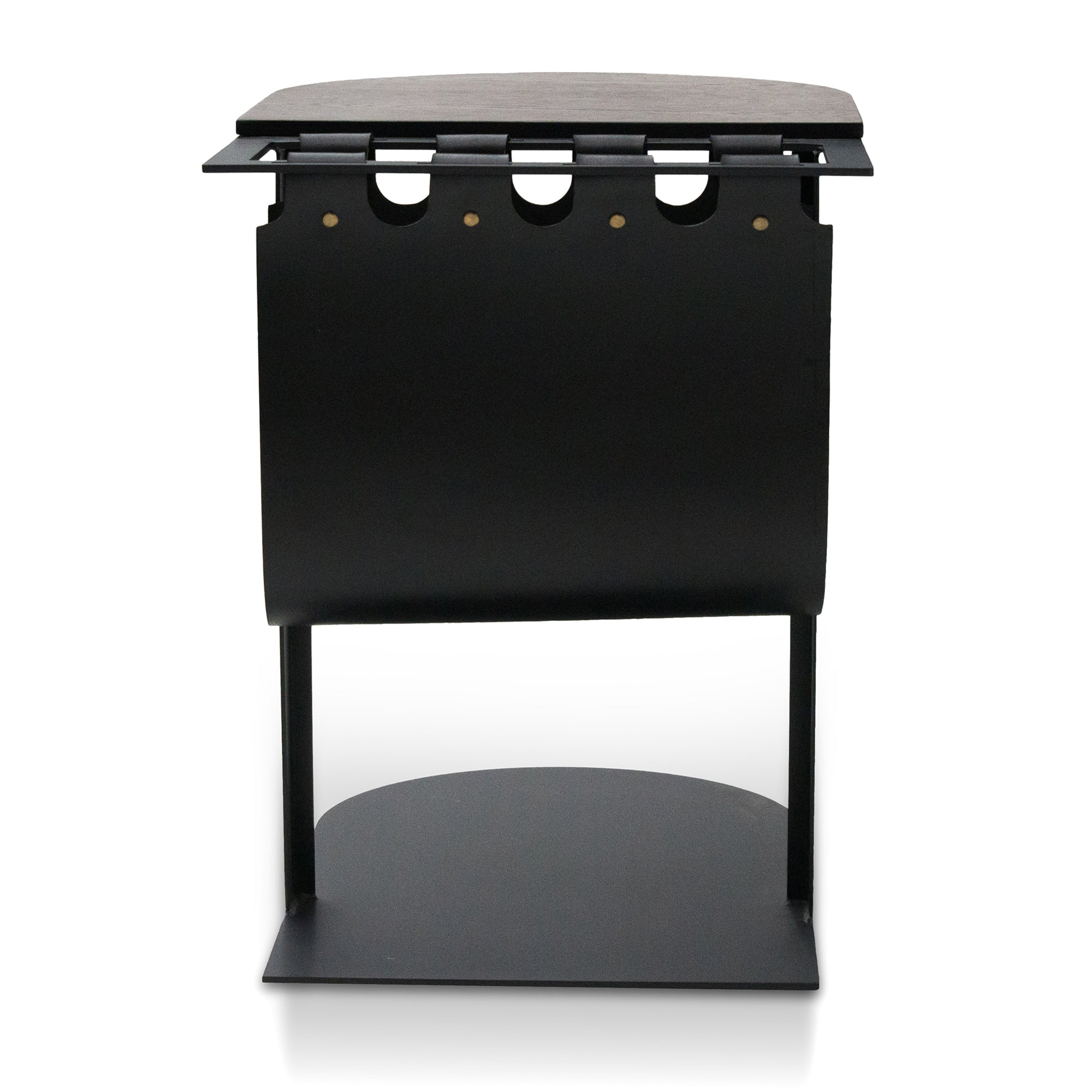 55cm Capri Side Table - Full Black