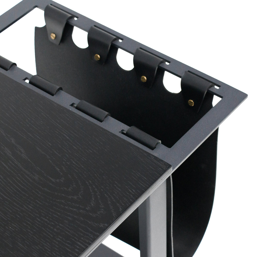 55cm Capri Side Table - Full Black