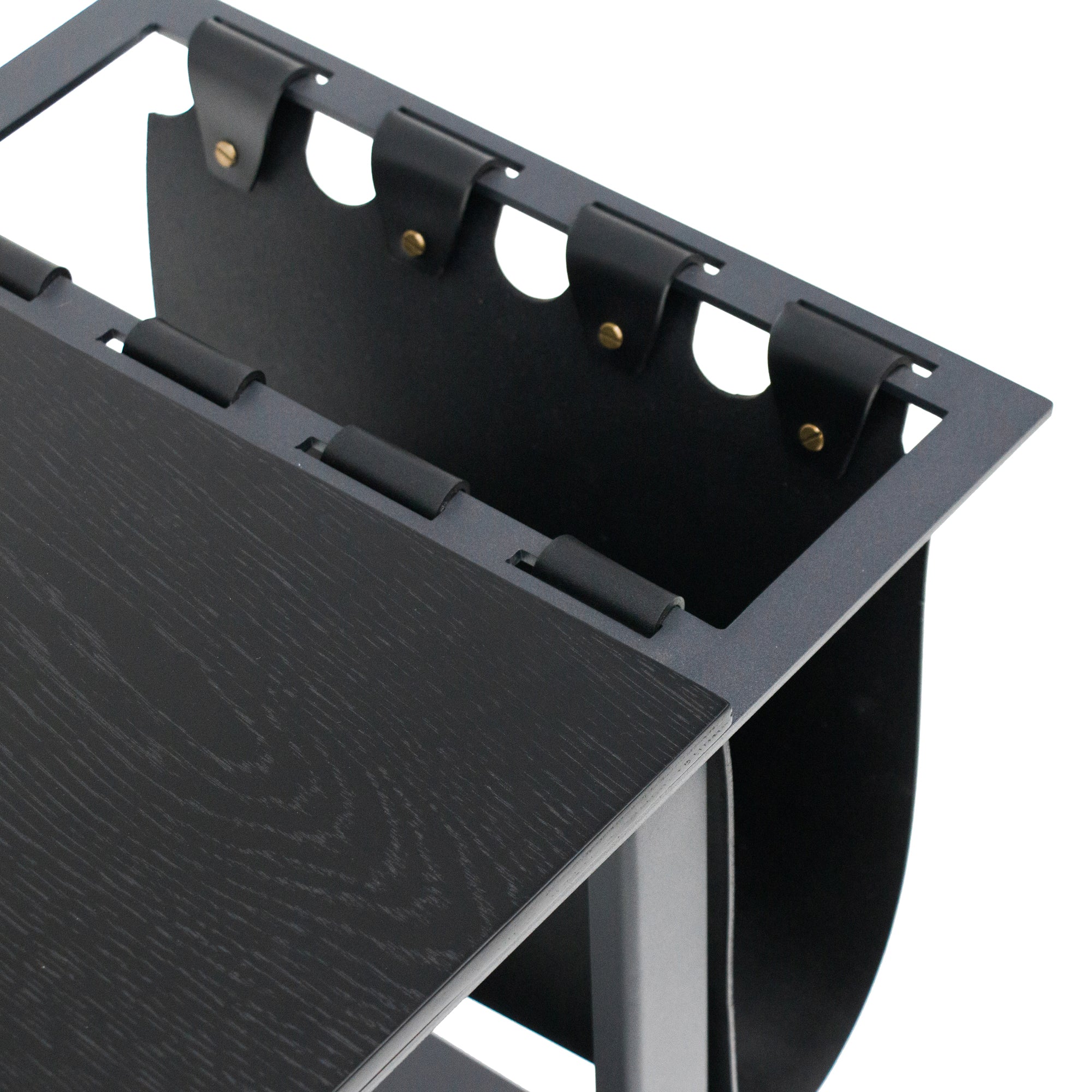 55cm Capri Side Table - Full Black