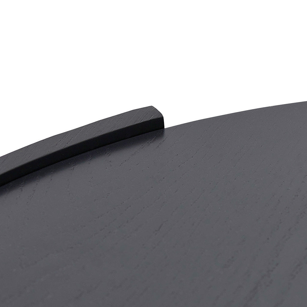 1.1m Round Venezia Coffee Table - Black