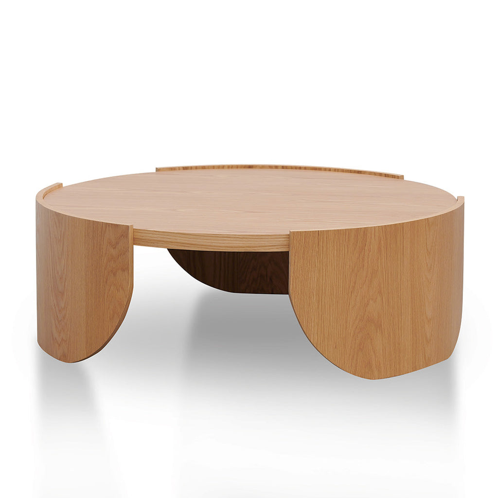 1.1m Round Venezia Coffee Table - Natural