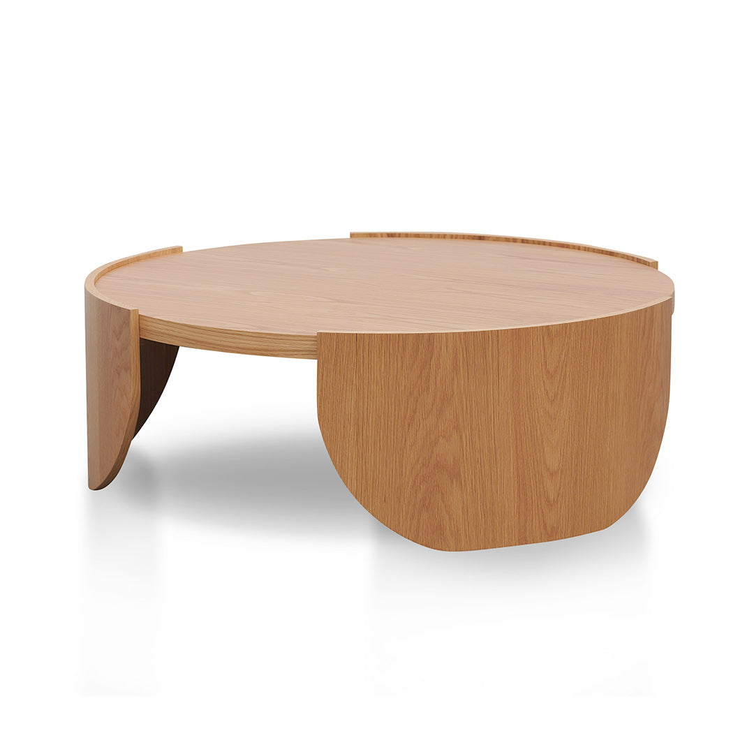 1.1m Round Venezia Coffee Table - Natural