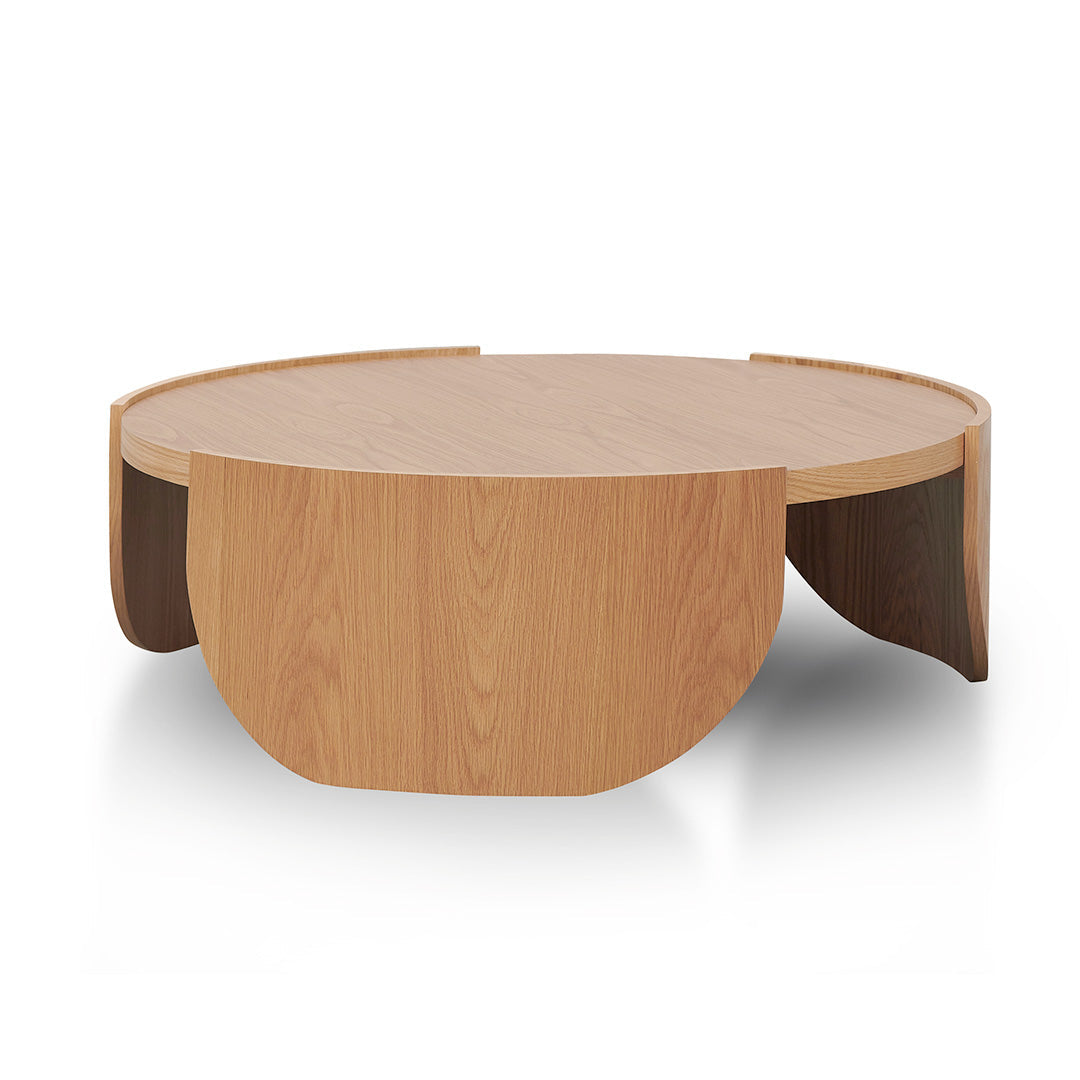 1.1m Round Venezia Coffee Table - Natural
