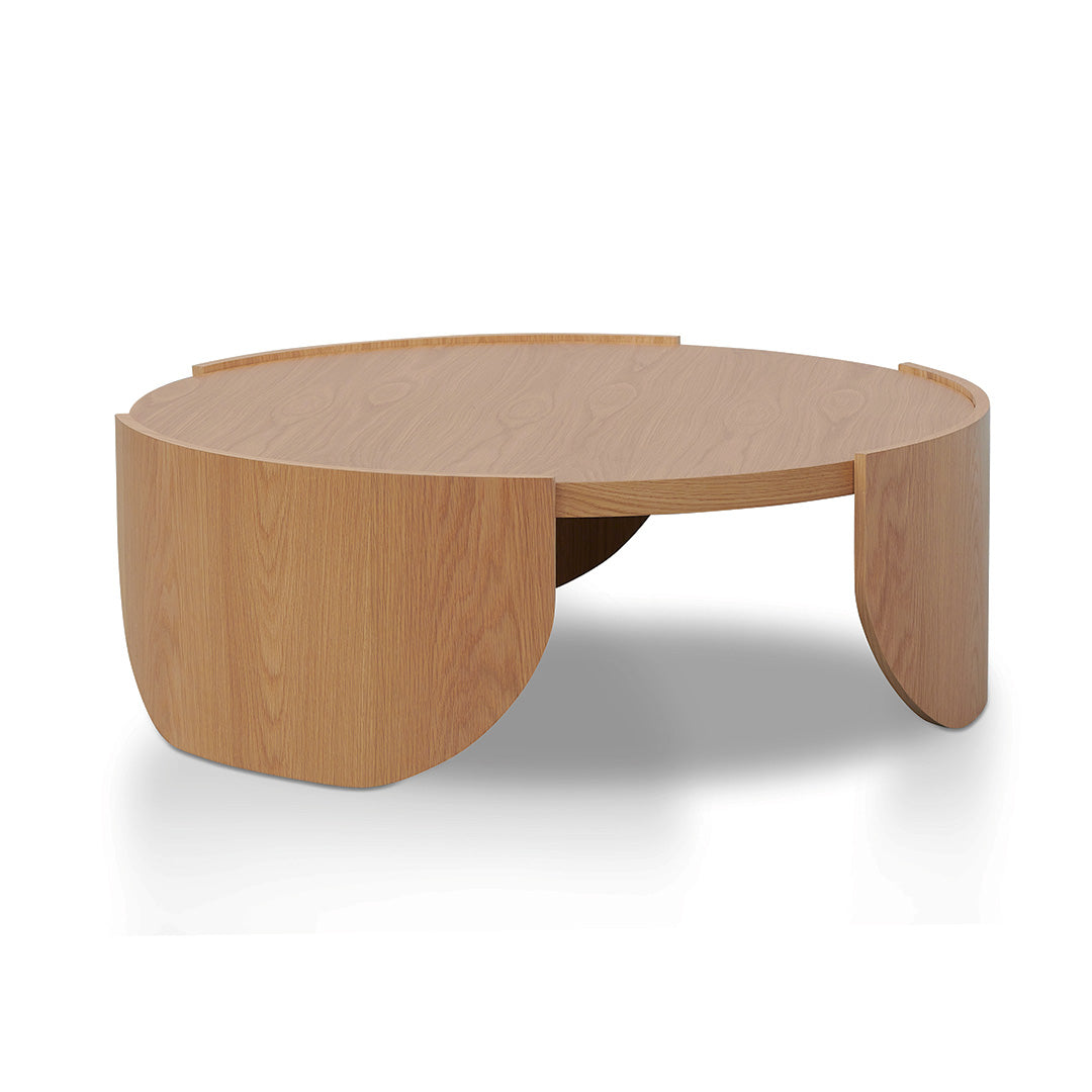 1.1m Round Venezia Coffee Table - Natural