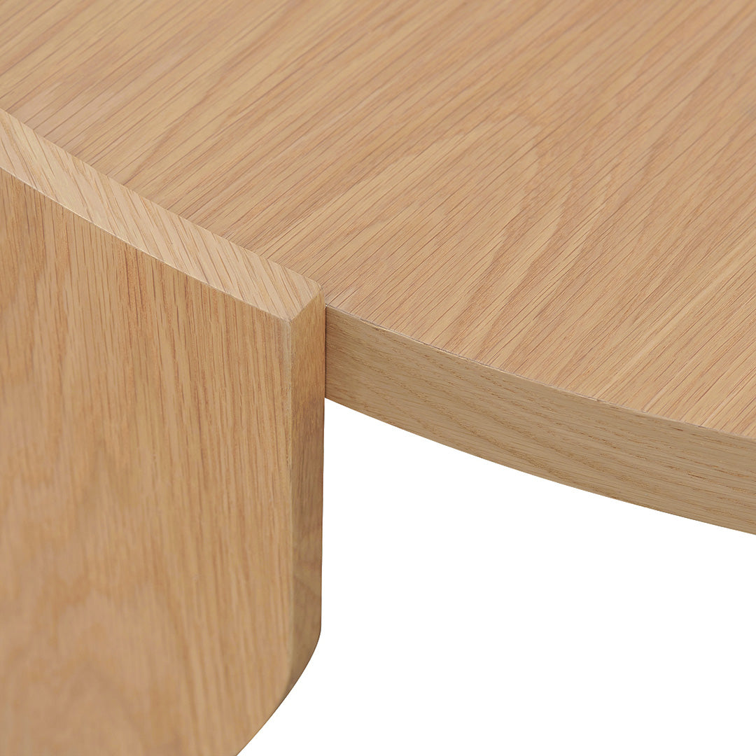 1.1m Round Venezia Coffee Table - Natural