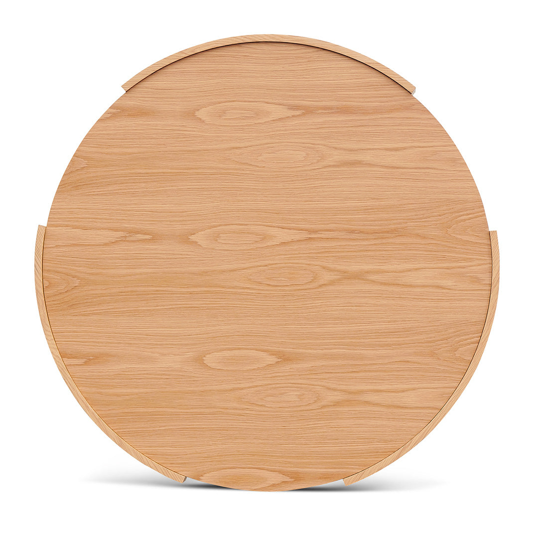 1.1m Round Venezia Coffee Table - Natural
