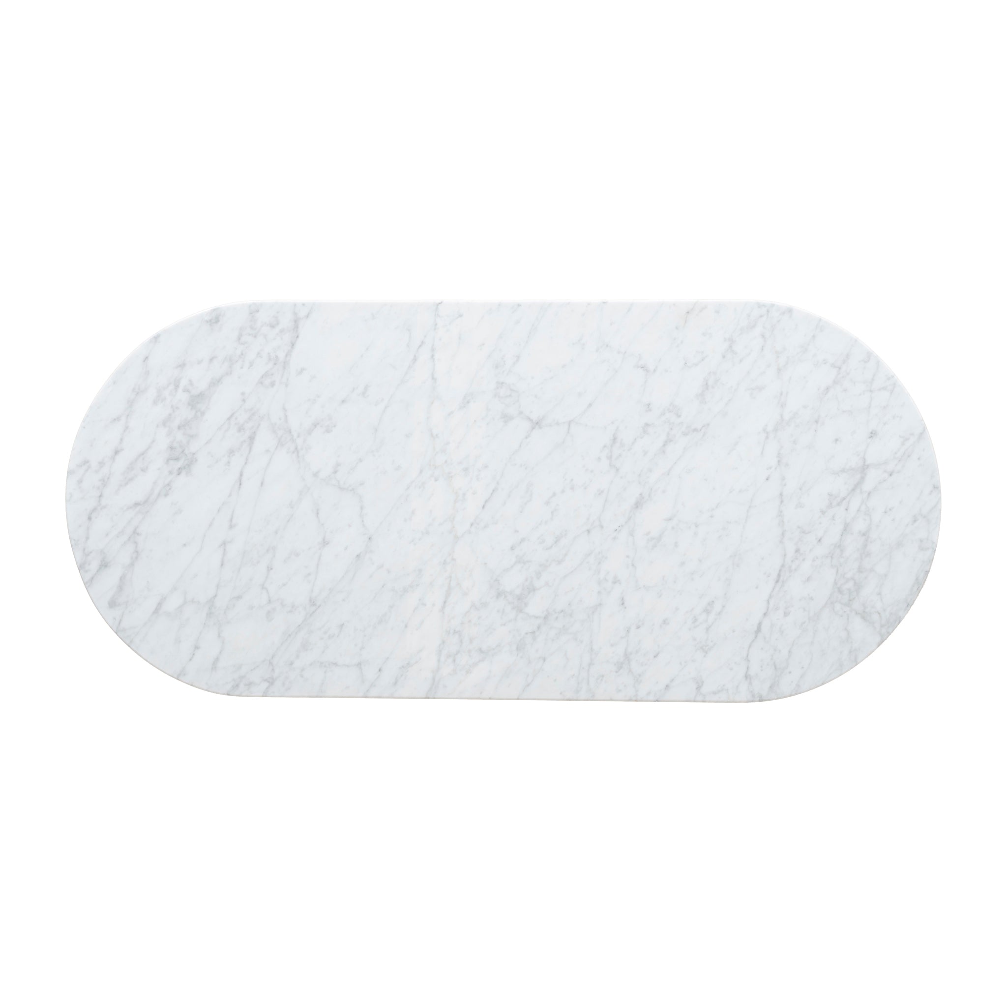 1.3m Marble Venezia Coffee Table - Black