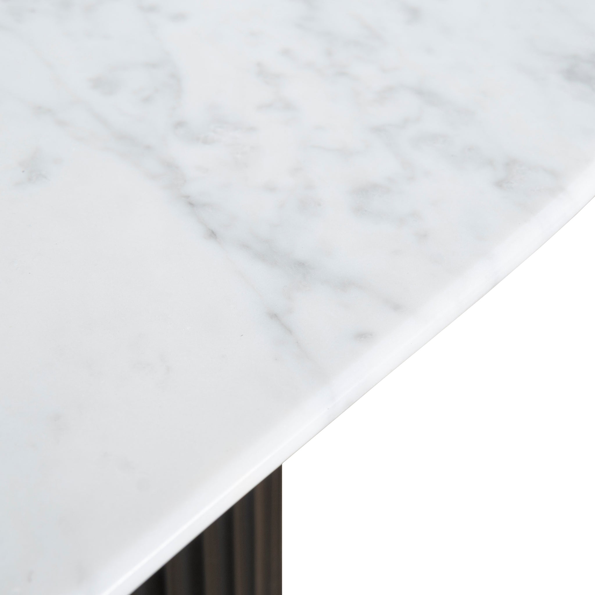 1.3m Marble Venezia Coffee Table - Black