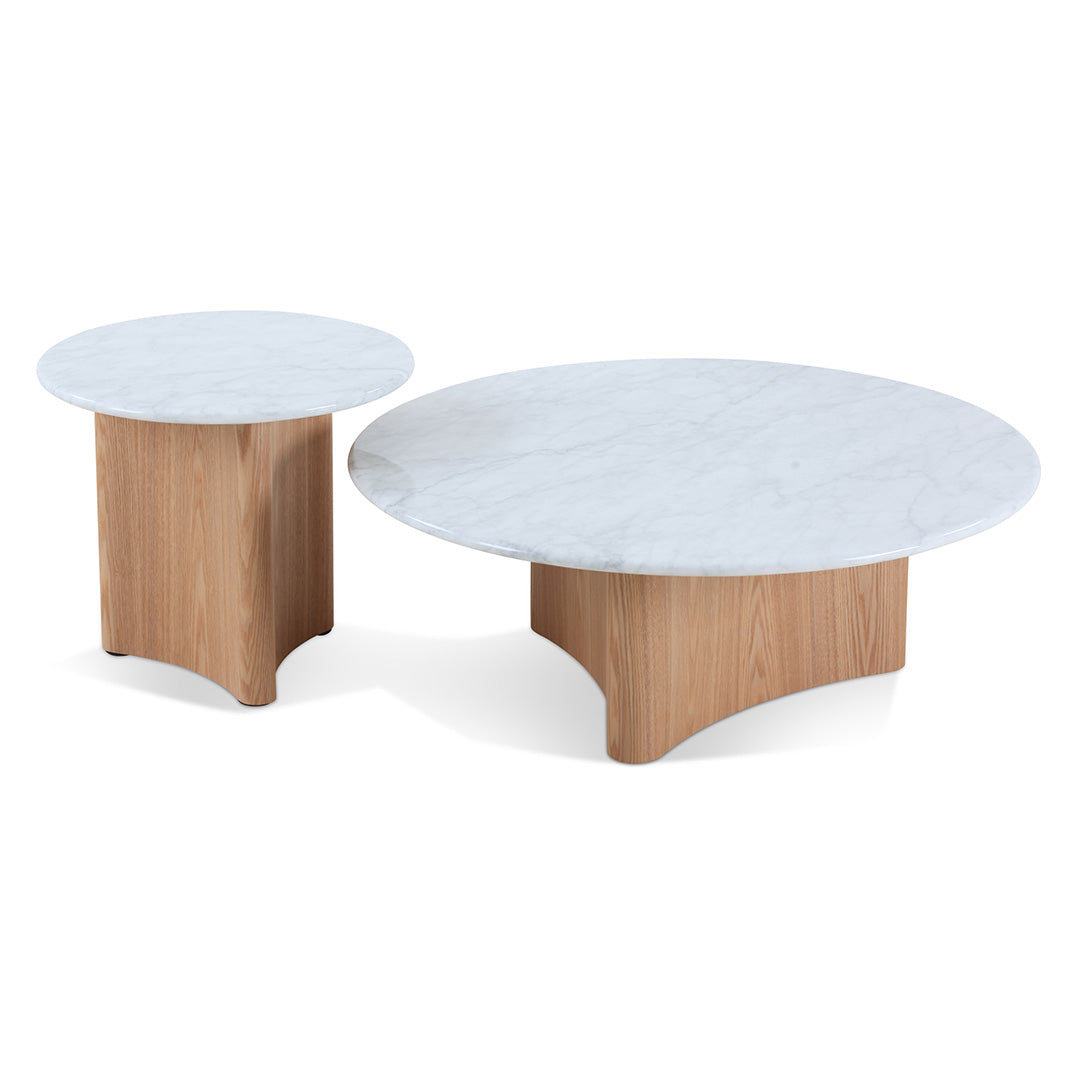 Nested Marble Venezia Coffee Table - Natural