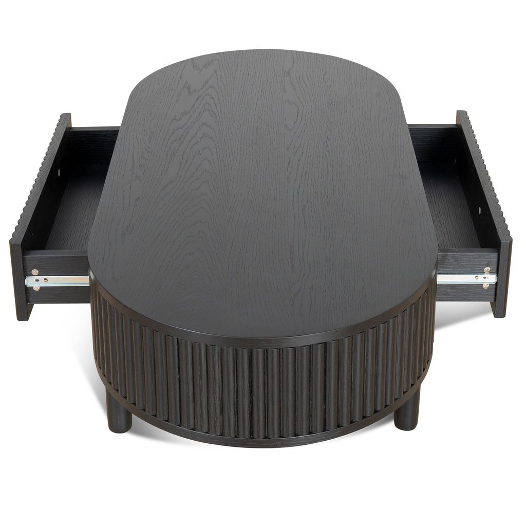 1.2m Venezia Coffee Table - Full Black