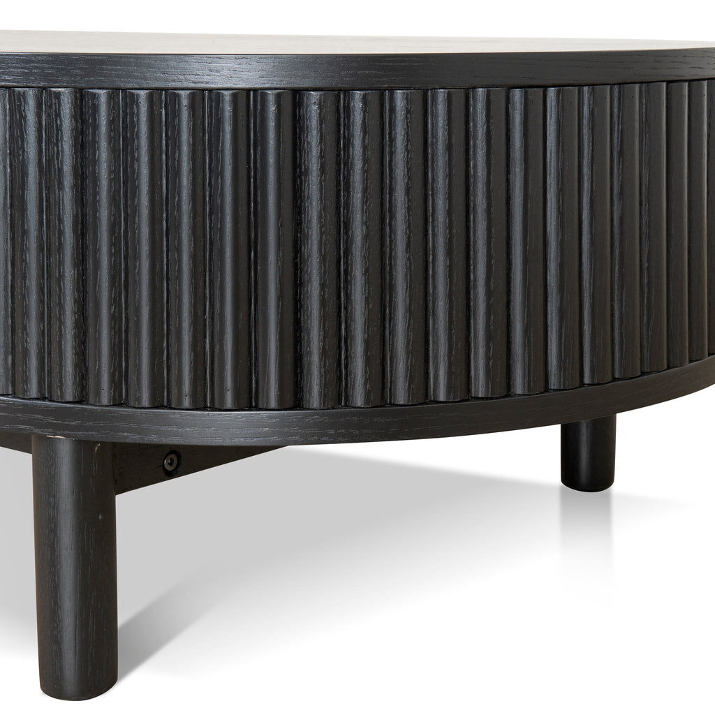 1.2m Venezia Coffee Table - Full Black