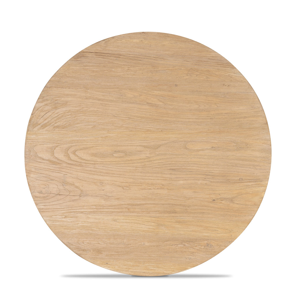 100cm Elm Round Venezia Coffee Table - Natural