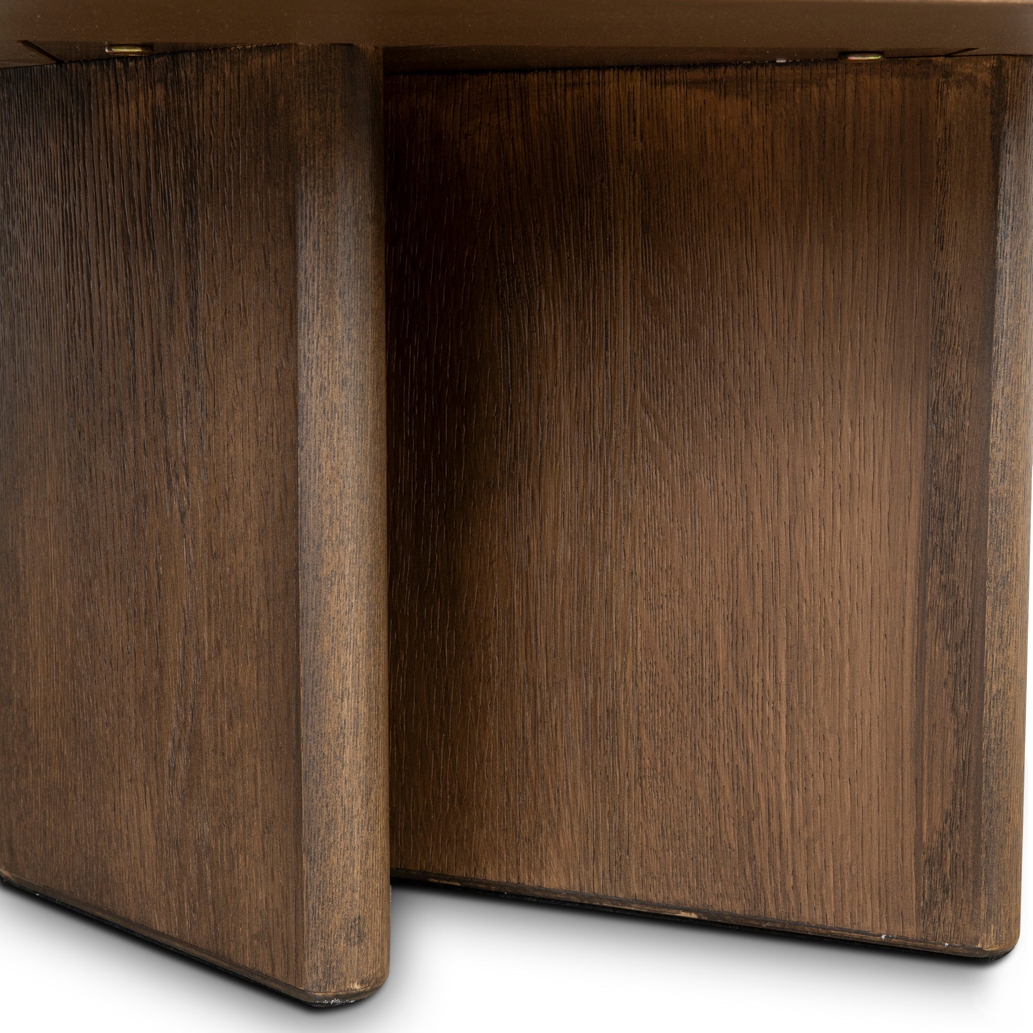 1.3m Pill Shape Venezia Coffee Table - Caramel Oak