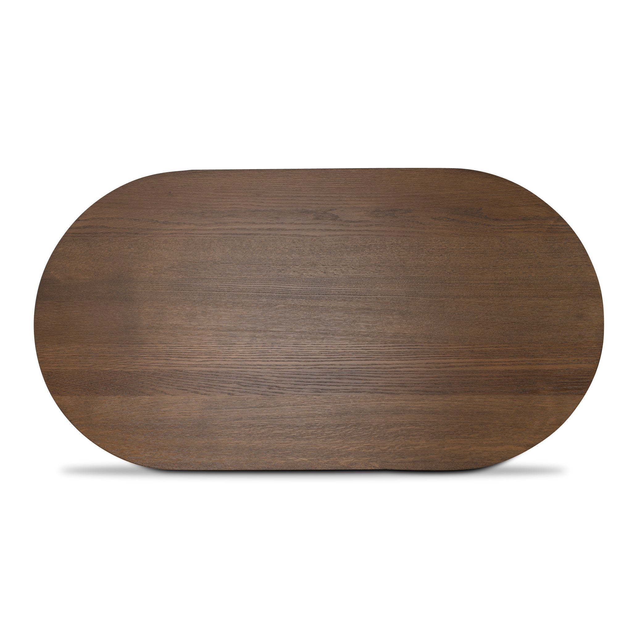 1.3m Pill Shape Venezia Coffee Table - Caramel Oak